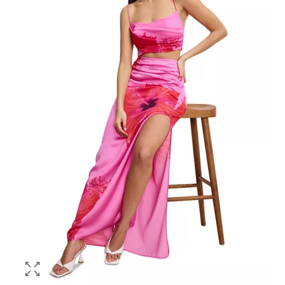 🩷❤️. Good American Satin Maxi Skirt - size 8 ❤️🩷